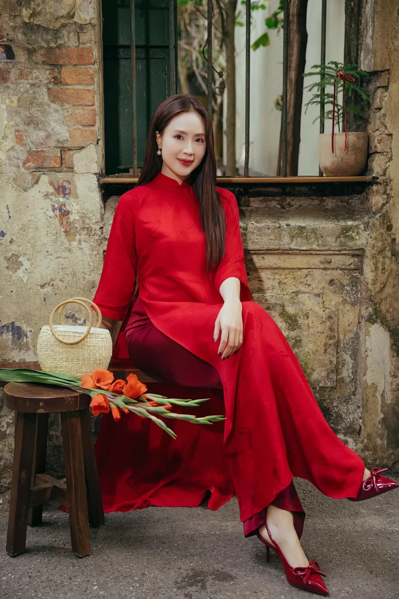 Sao Việt xinh đẹp, duyên dáng khi diện áo dài Tết Sao Việt xinh đẹp, duyên dáng khi diện áo dài Tết