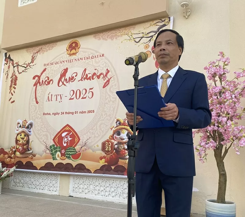Đại sứ quán Việt Nam tại Qatar tổ chức chương trình Xuân Quê hương 2025 Đại sứ quán Việt Nam tại Qatar tổ chức chương trình Xuân Quê hương 2025