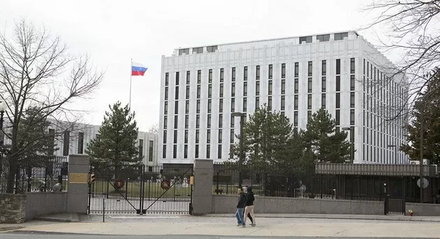 Trụ sở Đại sứ quán Nga tại Washington DC, Mỹ. (Nguồn: AFP/Getty Images)