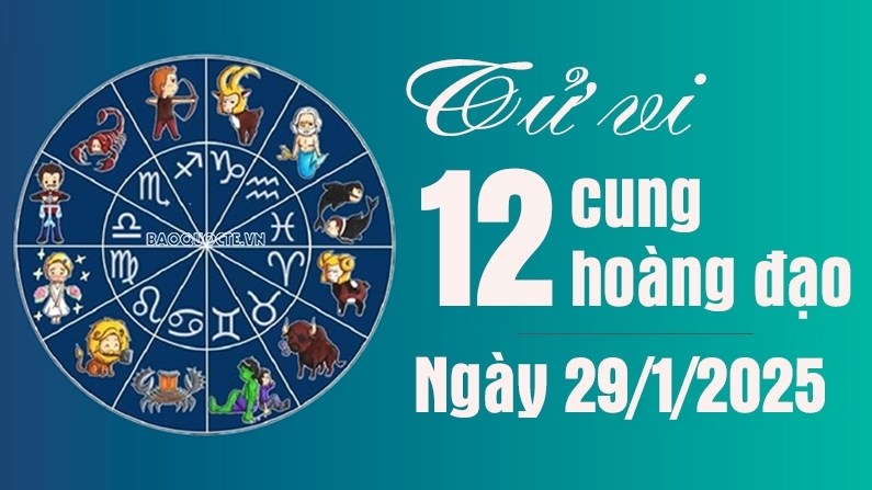 Tử vi 12 cung hoàng đạo Thứ Tư ngày 29/1/2025: Bảo Bình cải thiện tài chính