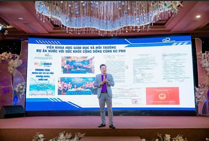 Doanh nhân Hoàng Trần Hiếu chia sẻ về Dự án nước với sức khỏe cộng đồng cùng GC PRO.