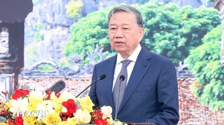 Tổng Bí thư Tô Lâm dự Lễ phát động Tết trồng cây tại Ninh Bình mùng 3 Tết Ất Tỵ 2025