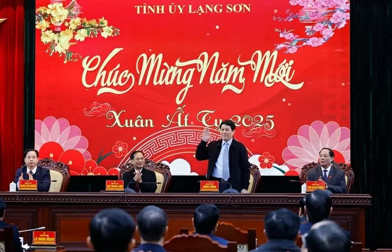 Chủ tịch nước Lương Cường thăm và làm việc với Tỉnh ủy Lạng Sơn Chủ tịch nước Lương Cường thăm và làm việc với Tỉnh ủy Lạng Sơn