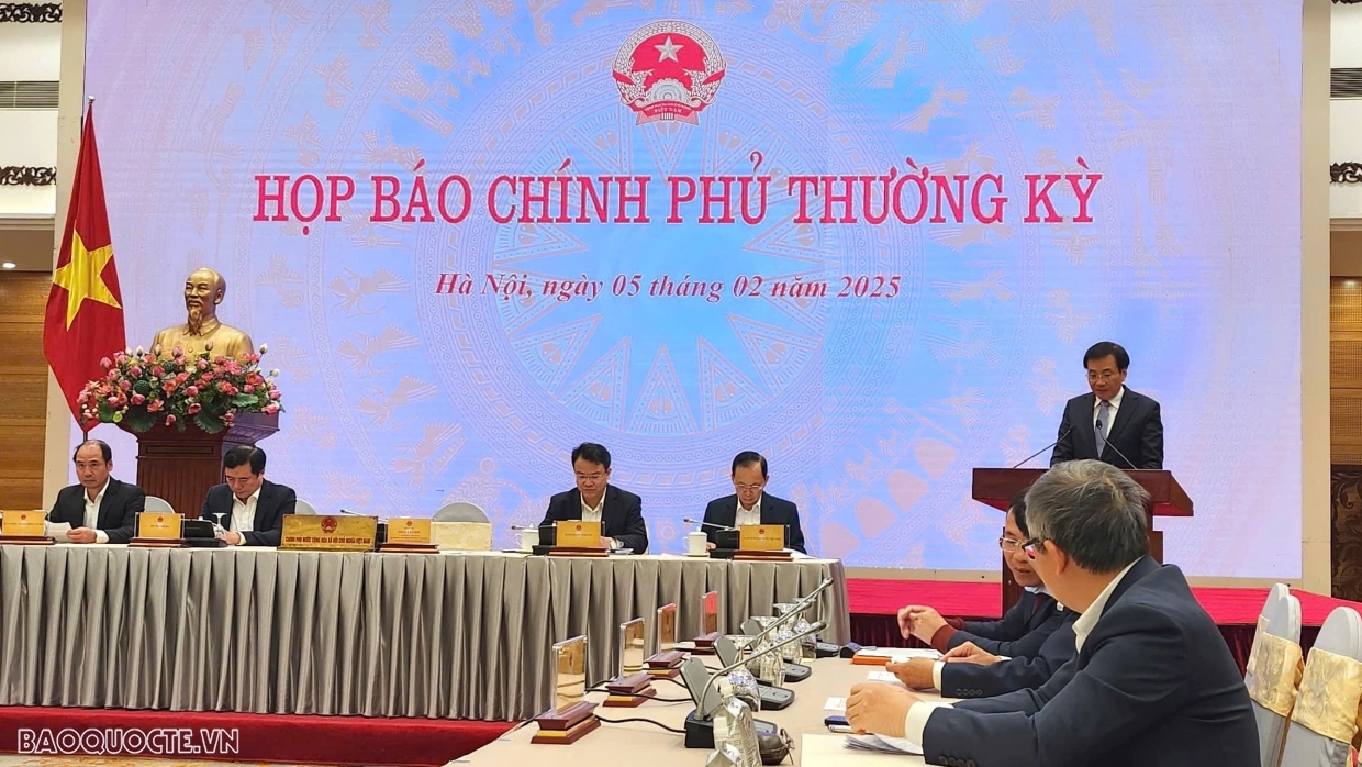 Họp báo Chính phủ thường kỳ tháng 1/2025: Ưu tiên thúc đẩy tăng trưởng, nâng cao hiệu quả hội nhập quốc tế