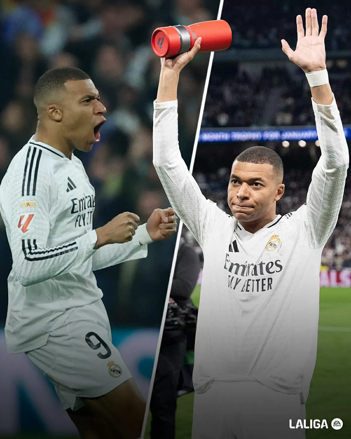 Mbappe giúp Real tránh khỏi thất bại trước Atletico và nhận danh hiệu Cầu thủ xuất sắc nhất trận. Ảnh: La Liga