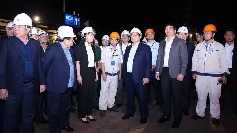 Thủ tướng thăm Khu liên hợp gang thép Hòa Phát Dung Quất