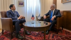 Ngoại trưởng Mỹ đến Tel Aviv bàn kế sách với Thủ tướng Israel về Gaza