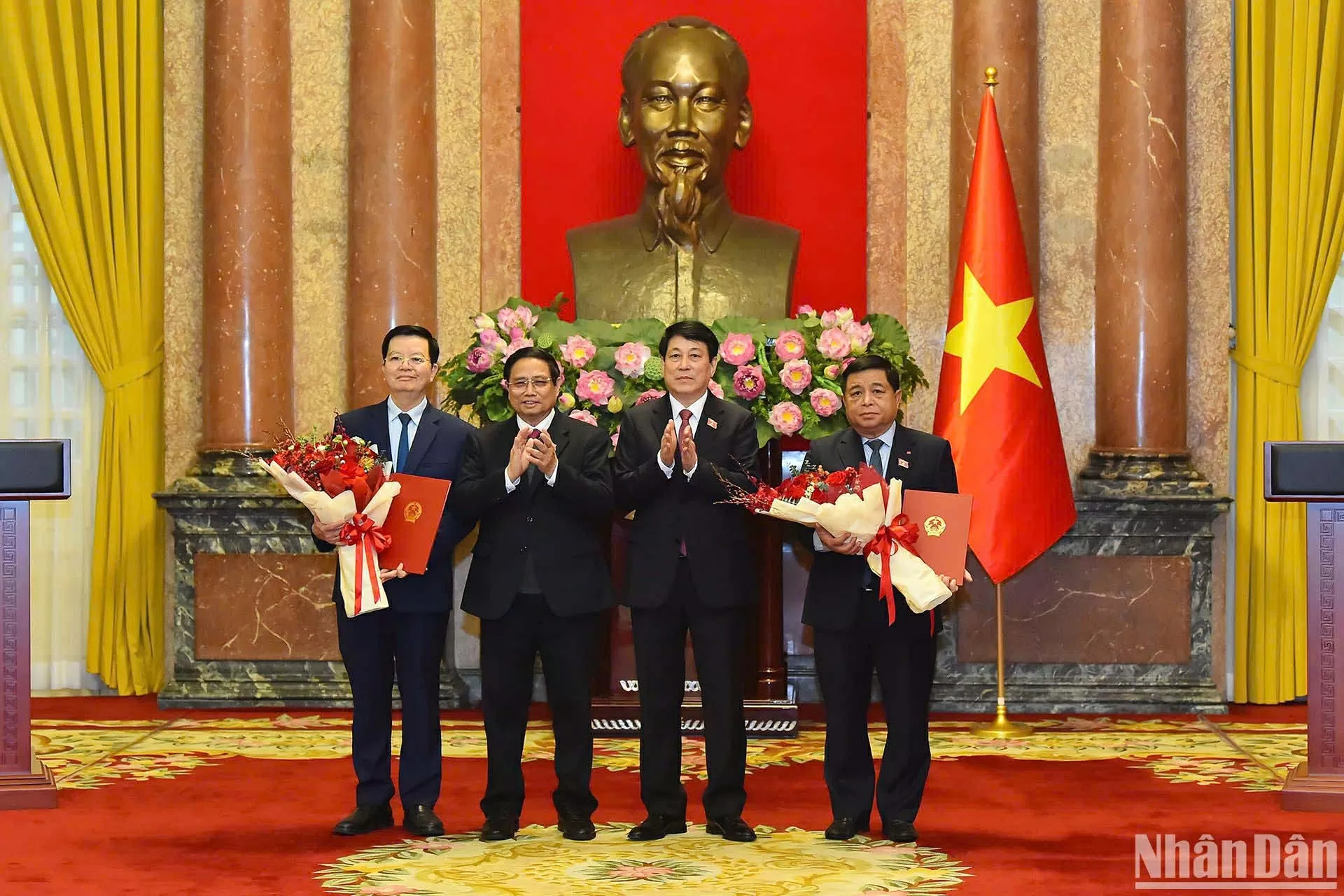 Chủ tịch nước Lương Cường trao quyết định bổ nhiệm Phó Thủ tướng và Bộ trưởng Chủ tịch nước Lương Cường trao quyết định bổ nhiệm Phó Thủ tướng và Bộ trưởng