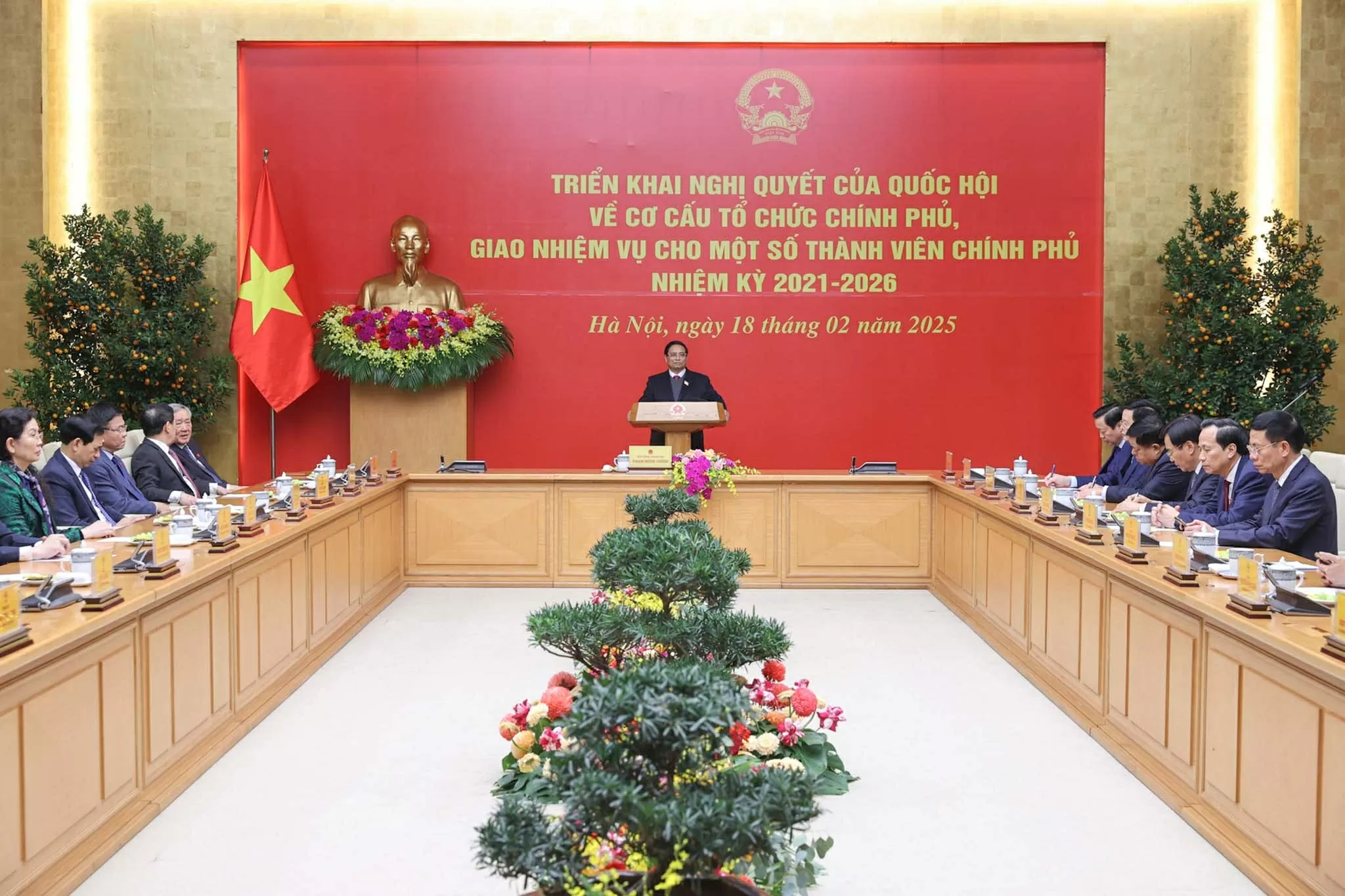 Thủ tướng Phạm Minh Chính giao nhiệm vụ cho các thành viên Chính phủ mới được bổ nhiệm Thủ tướng Phạm Minh Chính giao nhiệm vụ cho các thành viên Chính phủ mới được bổ nhiệm