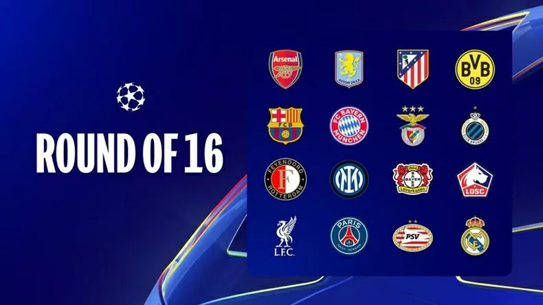 Xác định 16 CLB dự vòng 1/8 UEFA Champions League 2024/25 Xác định 16 CLB dự vòng 1/8 UEFA Champions League 2024/25
