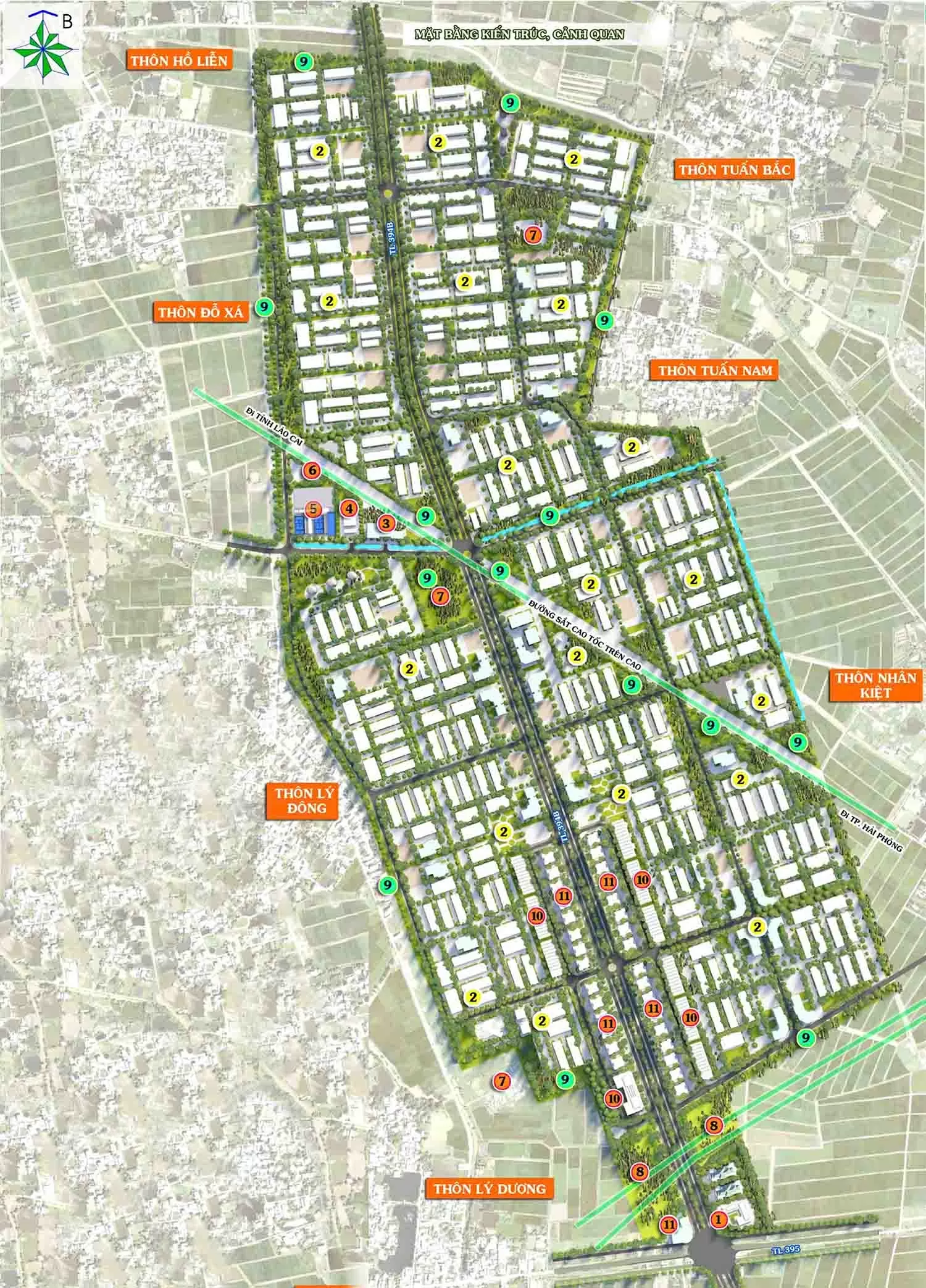 Bản đồ thiết kế cảnh quan KCN Phúc Điền mở rộng. (Nguồn: Công ty CP Đầu tư Trung Quý - Bắc Ninh) Bản đồ thiết kế cảnh quan KCN Phúc Điền mở rộng. (Nguồn: Công ty CP Đầu tư Trung Quý - Bắc Ninh)