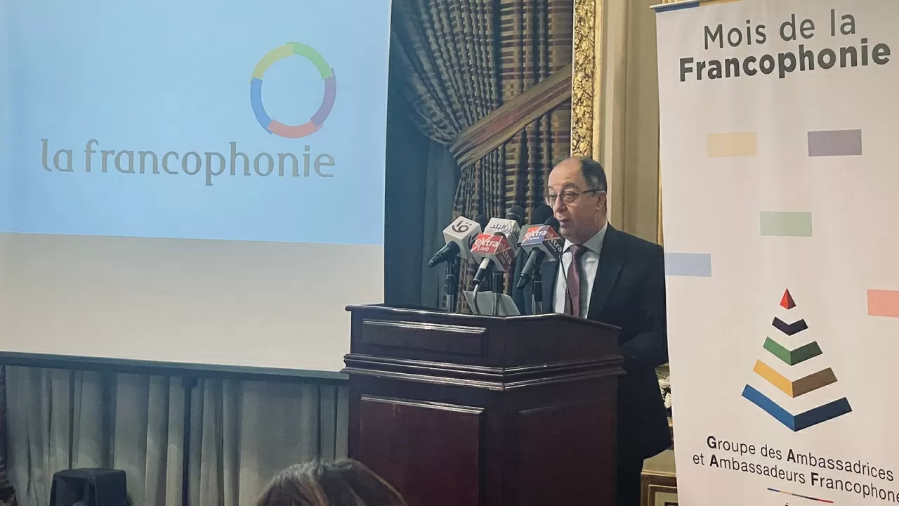 Đại sứ Li-băng tại Ai Cập kiêm Chủ tịch đương nhiệm GAAF phát biểu tại Lễ khai mạc Đại sứ Li-băng tại Ai Cập kiêm Chủ tịch đương nhiệm GAAF phát biểu tại Lễ khai mạc