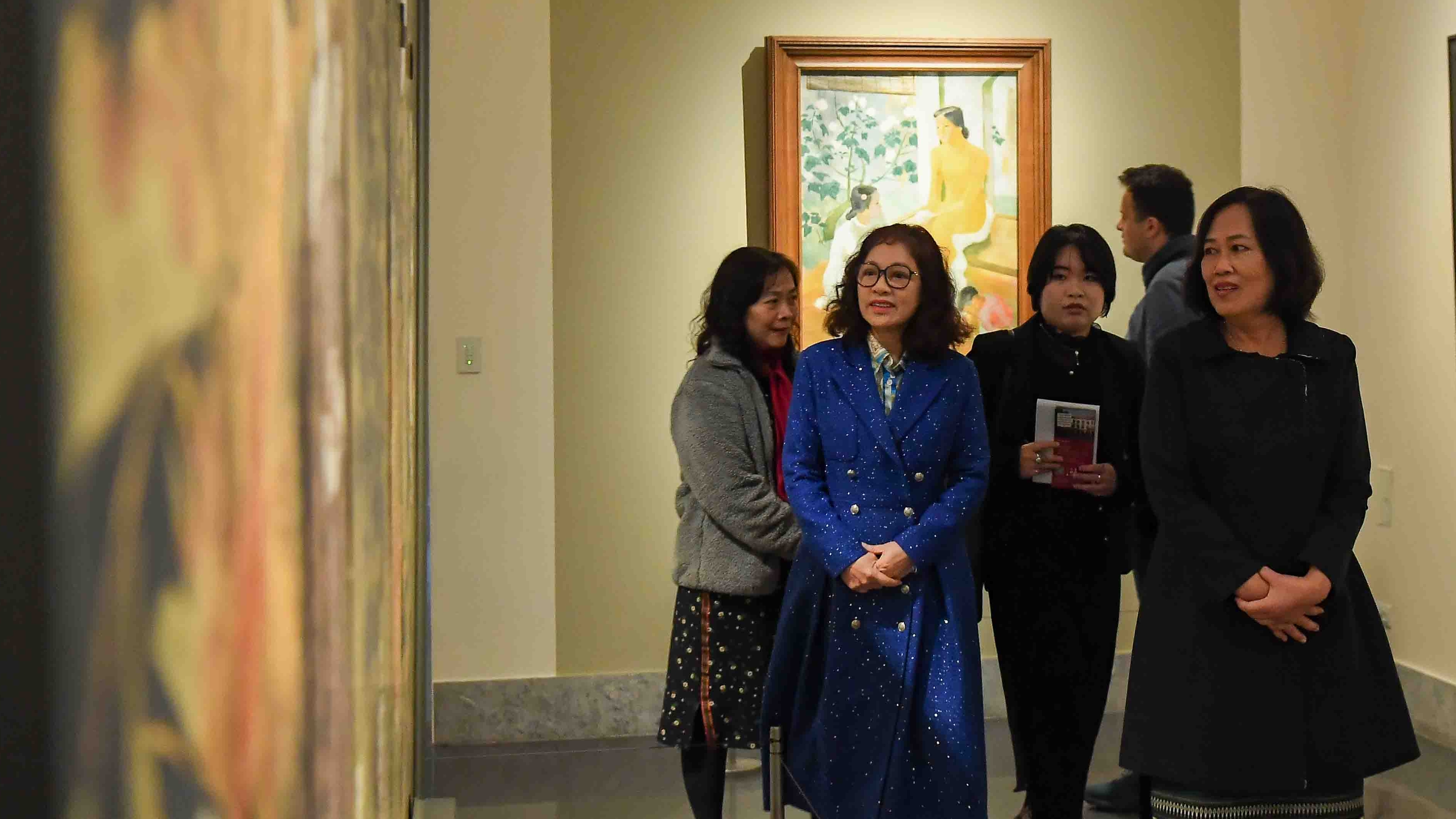 Phu nhân Bộ trưởng Ngoại giao Việt Nam và Thái Lan tham quan bảo vật quốc gia