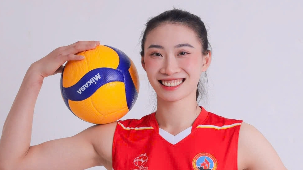 Thủ quân CLB bóng chuyền nữ Binh chủng Thông tin Phạm Thị Nguyệt Anh tài năng và phong cách