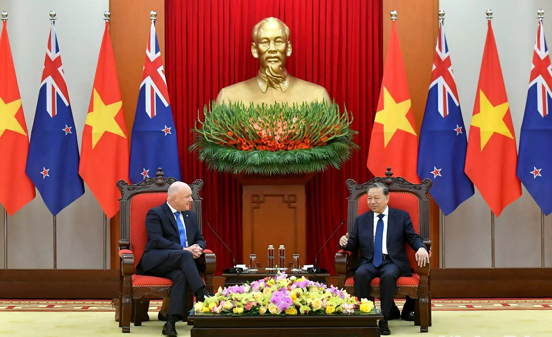 Tổng bí thư Tô Lâm tiếp Thủ tướng New Zealand Christopher Luxon Tổng bí thư Tô Lâm tiếp Thủ tướng New Zealand Christopher Luxon