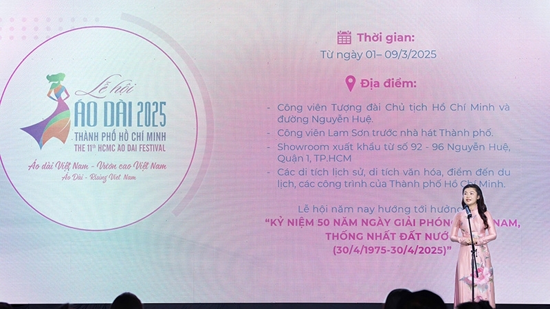 Lễ hội Áo dài Tp. HCM lần thứ 11 năm 2025 sẽ diễn ra từ ngày 1-9/3 với nhiều hoạt động đa dạng