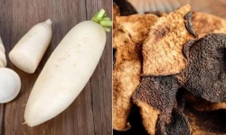 Hướng dẫn cách pha trà củ cải trắng và vỏ quýt khô giúp giảm ho, hỗ trợ tiêu hóa