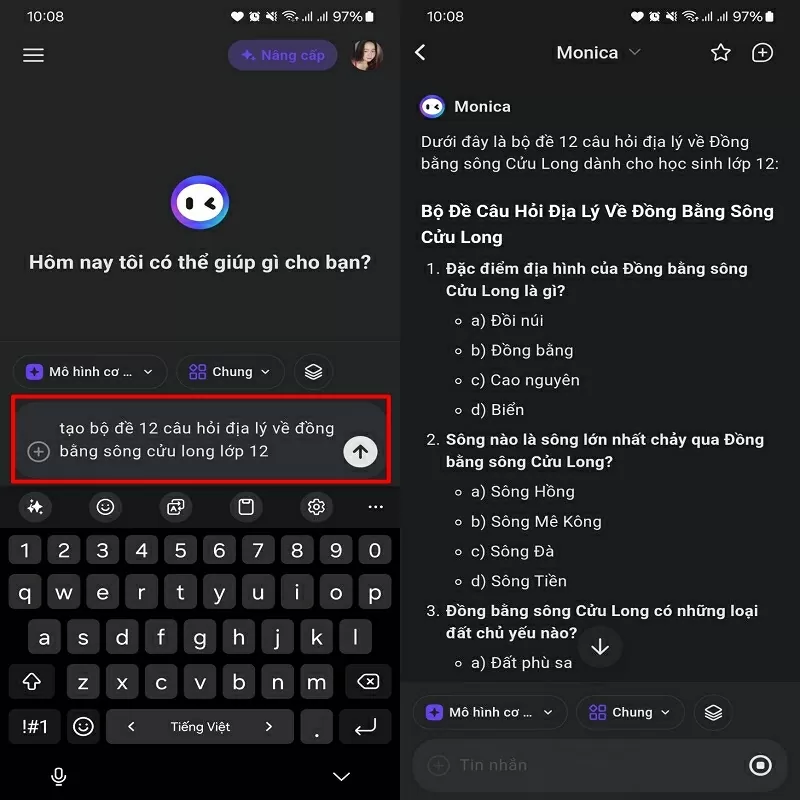 Nhập một câu lệnh bất kỳ để Monica phân tích Nhập một câu lệnh bất kỳ để Monica phân tích