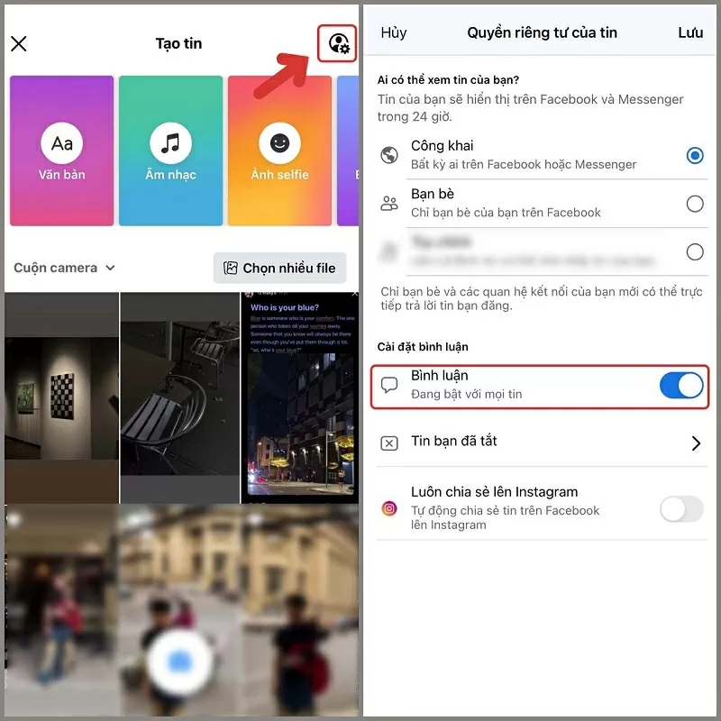 Bật tính năng Bình luận Bật tính năng Bình luận
