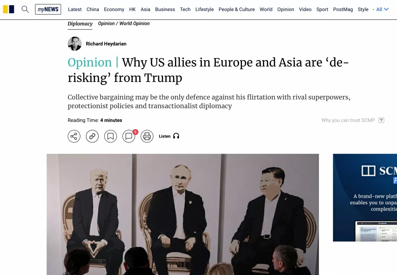 Khi các đồng minh tái định vị chiến lược trước một nước Mỹ khó lường Khi các đồng minh tái định vị chiến lược trước một nước Mỹ khó lường