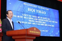 Dự kiến học sinh học tiếng Anh như ngôn ngữ thứ hai vào năm 2035