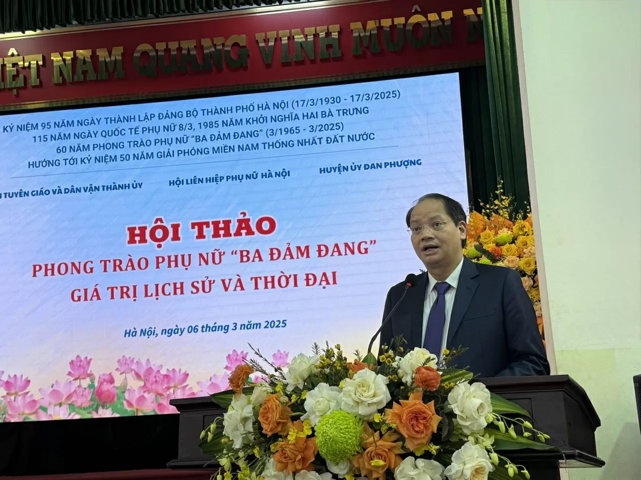 Hội thảo ‘Phong trào Phụ nữ Ba đảm đang - Giá trị lịch sử và thời đại’ Hội thảo ‘Phong trào Phụ nữ Ba đảm đang - Giá trị lịch sử và thời đại’