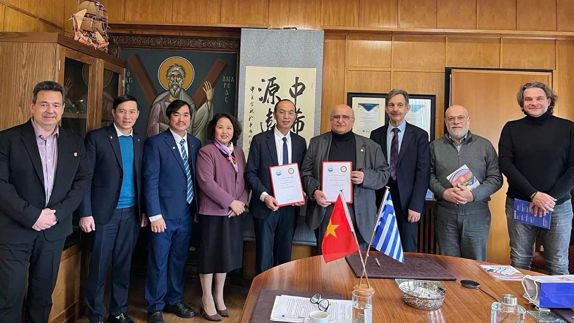 Thúc đẩy hợp tác giữa Đại học Thủy lợi với các trường đại học của Hy Lạp Thúc đẩy hợp tác giữa Đại học Thủy lợi với các trường đại học của Hy Lạp