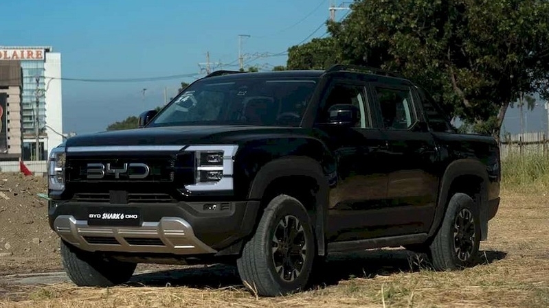 Cận cảnh xe bán tải BYD Shark 6 2025 ra mắt tại Philippines, giá từ 933 triệu đồng