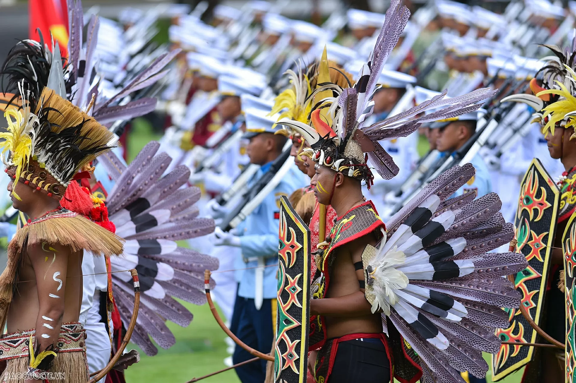 Toàn cảnh lễ đón chính thức Tổng Bí thư Tô Lâm và Phu nhân thăm cấp Nhà nước Indonesia