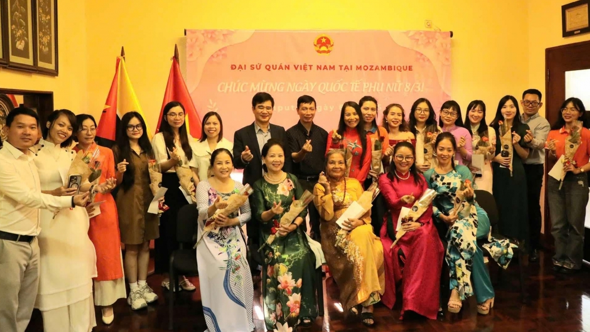 Đầm ấm không khí Ngày quốc tế Phụ nữ tại Mozambique