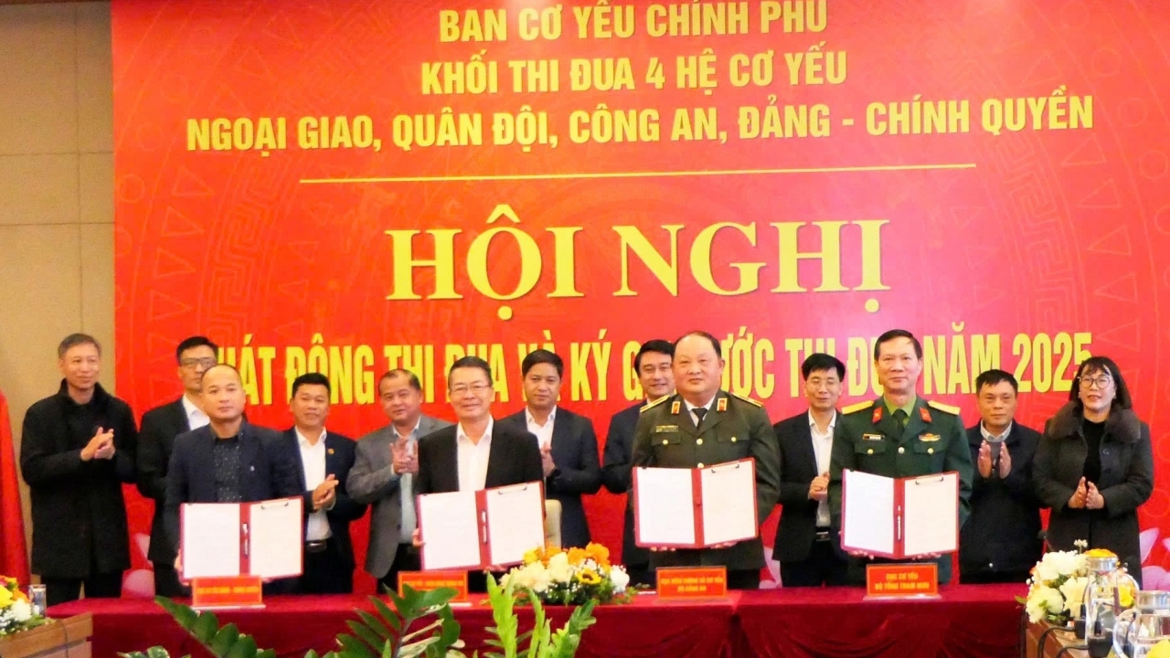 Phát động thi đua khối 4 hệ của ngành Cơ yếu Việt Nam, xây dựng tổ chức Đảng, cơ quan, đơn vị vững mạnh toàn diện