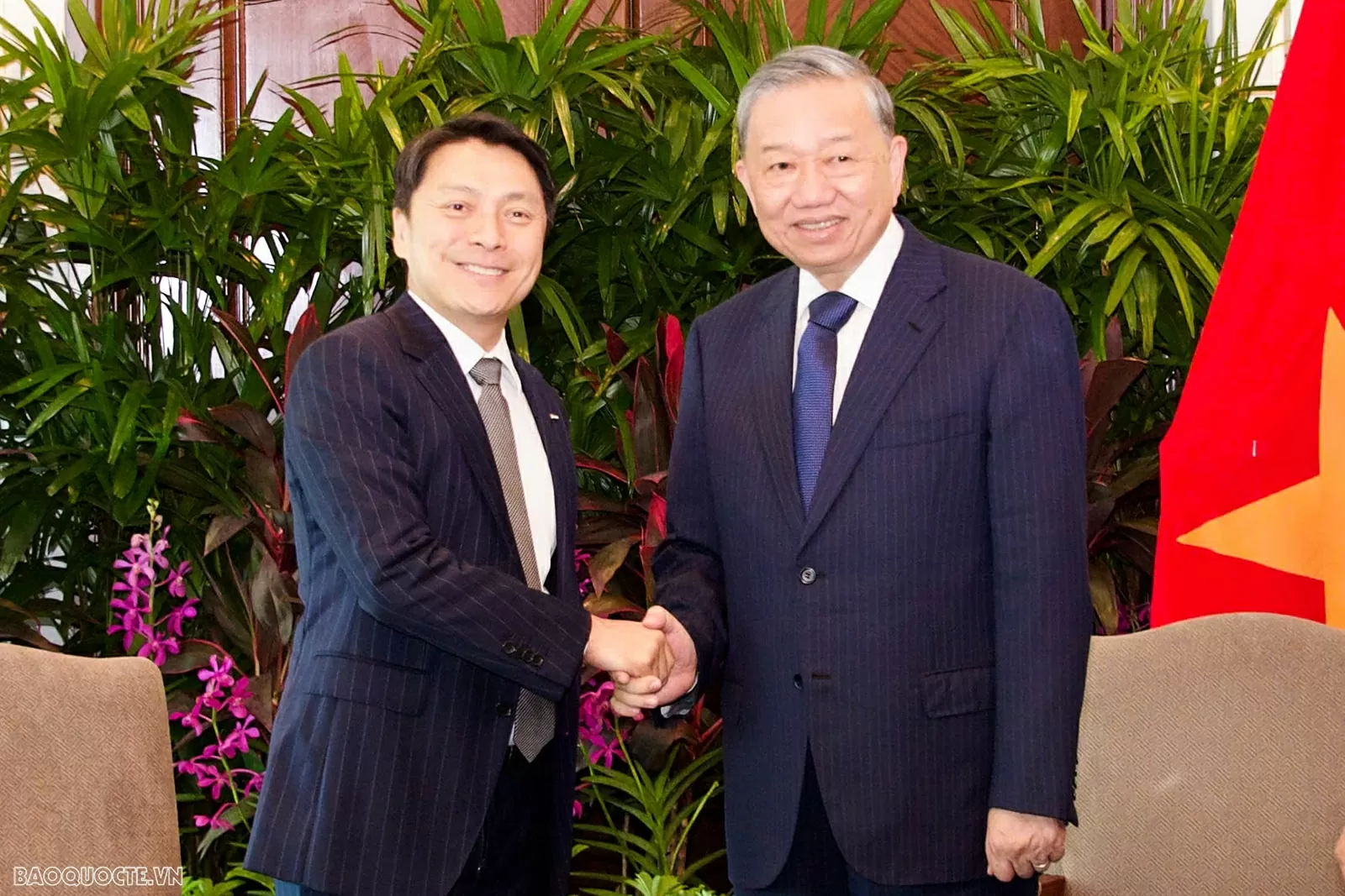 Tổng Bí thư Tô Lâm tiếp ông Louis Lim, Giám đốc điều hành khối Bất động sản Tập đoàn Keppel. (Ảnh: Văn Hiếu)