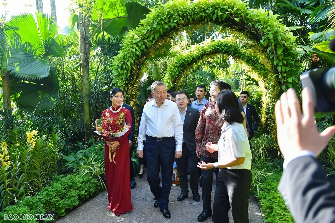 Lễ đặt tên cho hoa phong lan - nghi lễ ngoại giao đặc biệt Singapore dành cho Tổng Bí thư Tô Lâm và Phu nhân Lễ đặt tên cho hoa phong lan nghi lễ ngoại giao đặc biệt Singapore dành cho Tổng Bí thư Tô Lâm và Phu nhân