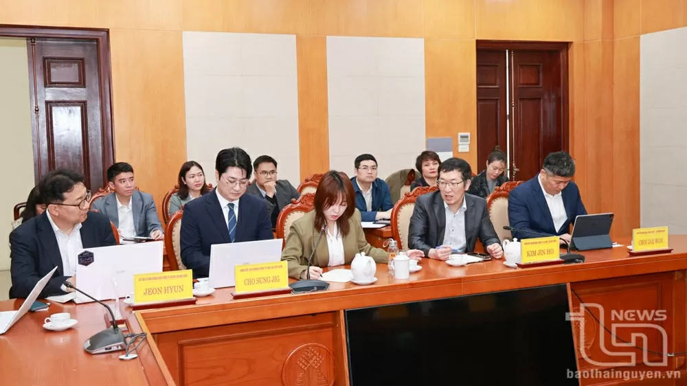 undefined Doanh nghiệp Hàn Quốc tìm kiếm cơ hội hợp tác đầu tư vào lĩnh vực công nghệ tại Thái Nguyên