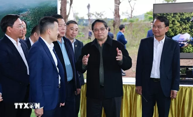 Thủ tướng Phạm Minh Chính thăm, khảo sát các dự án trọng điểm của tỉnh Vĩnh Phúc Thủ tướng Phạm Minh Chính thăm, khảo sát các dự án trọng điểm của tỉnh Vĩnh Phúc