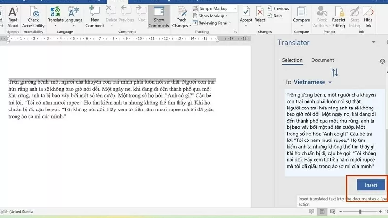 Nhấn Insert để chèn vào văn bản Nhấn Insert để chèn vào văn bản