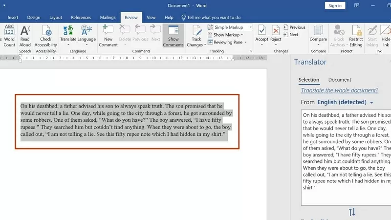 Bôi đen đoạn văn bản cần dịch Bôi đen đoạn văn bản cần dịch