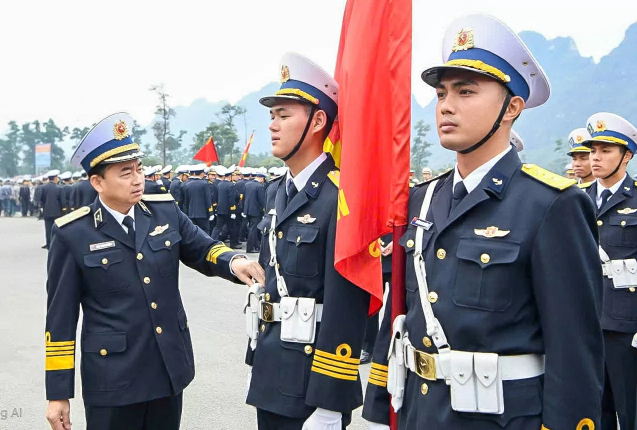 Phấn đấu, rèn luyện hoàn chỉnh kỹ thuật điều lệnh thể hiện được sức mạnh của quân đội Phấn đấu, rèn luyện hoàn chỉnh kỹ thuật điều lệnh thể hiện được sức mạnh của quân đội
