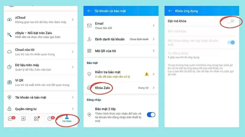 Cách tắt Biometric Zalo Cách tắt Biometric Zalo