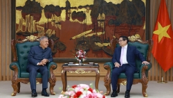 Thủ tướng Chính phủ Phạm Minh Chính tiếp Người đứng đầu Cộng hòa Tatarstan, Liên bang Nga R.N. Minnikhanov