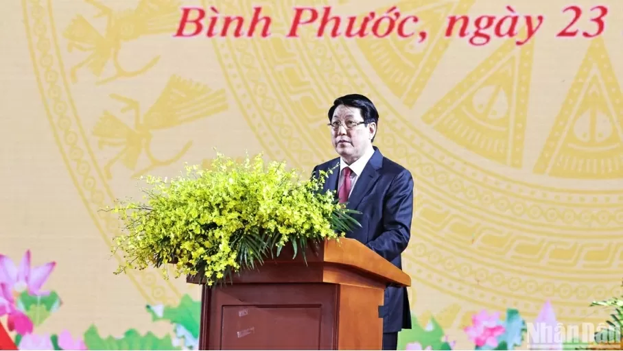 Chủ tịch nước Lương Cường dự Lễ kỷ niệm 50 năm Giải phóng tỉnh Bình Phước Chủ tịch nước Lương Cường dự Lễ kỷ niệm 50 năm Giải phóng tỉnh Bình Phước