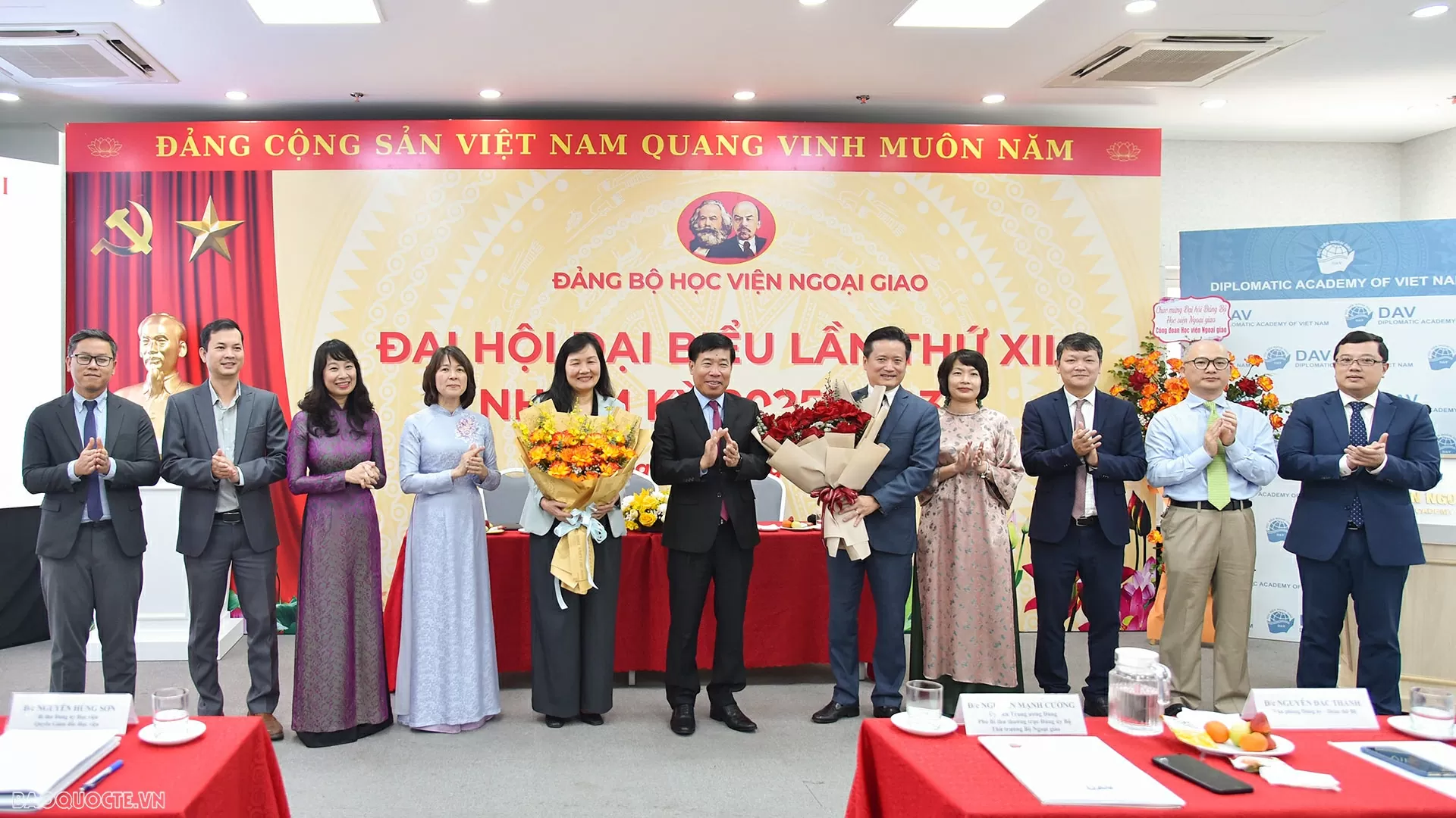 Ngày 24/3, tại Hà Nội, Đảng bộ Học viện Ngoại giao đã tổ chức thành công Đại hội nhiệm kỳ 2025-2030. (Ảnh: Anh Sơn) Ngày 24/3, tại Hà Nội, Đảng bộ Học viện Ngoại giao đã tổ chức thành công Đại hội nhiệm kỳ 2025-2030. (Ảnh: Anh Sơn)
