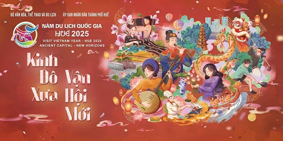 Công bố poster chính thức của Năm Du lịch quốc gia - Huế 2025 Công bố poster chính thức của Năm Du lịch quốc gia Huế 2025