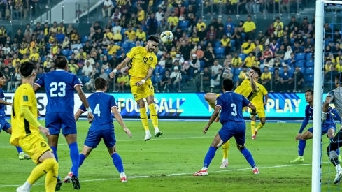 Đội tuyển Việt Nam tạm dẫn đầu bảng F vòng loại Asian Cup 2027