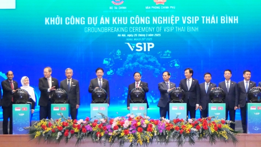 Chính thức khởi công dự án Khu công nghiệp Việt Nam - Singapore (VSIP) Thái Bình
