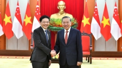 Tổng Bí thư Tô Lâm tiếp Thủ tướng Singapore Lawrence Wong