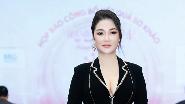 Hoa hậu Nguyễn Thị Huyền đẹp mặn mà làm giám khảo cuộc thi Hoa hậu Việt Nam 2024