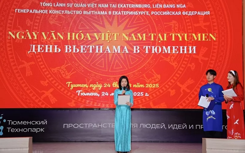 Ấn tượng ngày văn hóa của cộng đồng du học sinh Việt Nam tại Tyumen