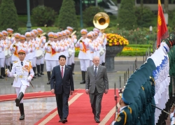 Chủ tịch nước Lương Cường chủ trì lễ đón chính thức Tổng thống Brazil thăm Việt Nam