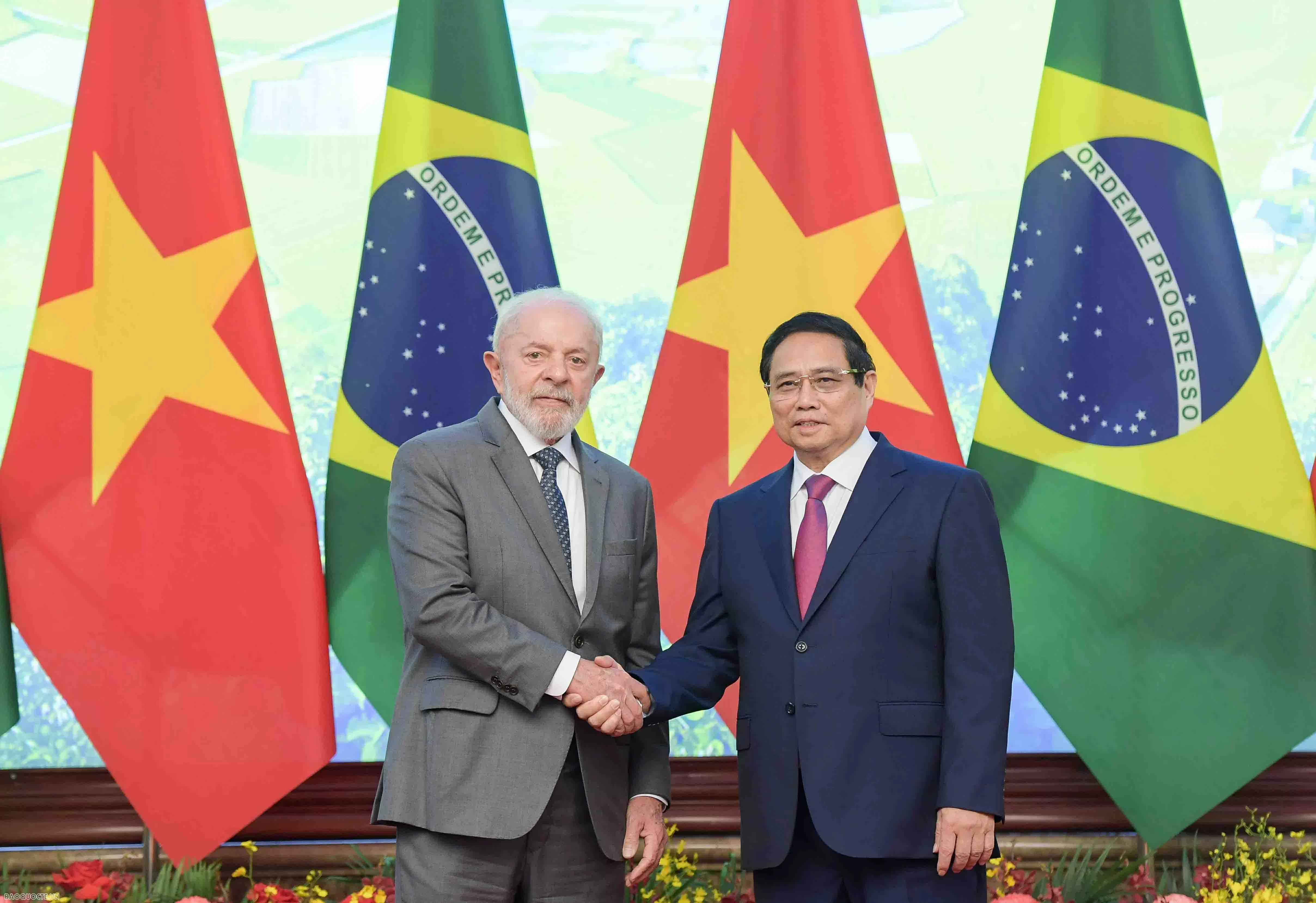 Thủ tướng Phạm Minh Chính hội kiến Tổng thống Brazil
